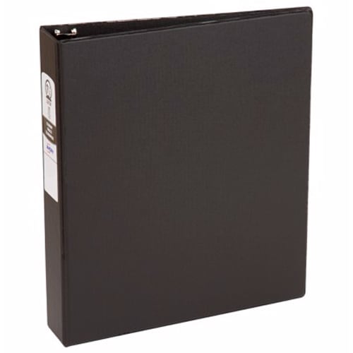 Avery 1-1/2" Black Economy Round Ring Binders 12pk - 03401