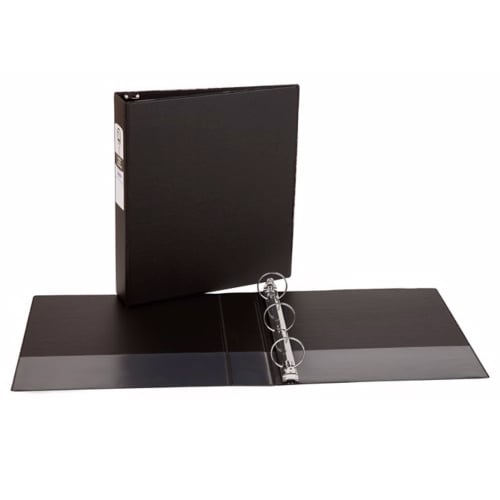 Avery 1-1/2" Black Economy Round Ring Binders 12pk - 03401