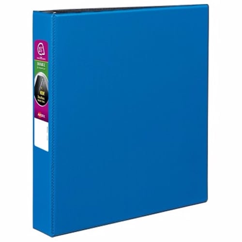 Avery 1-1/2" Navy Blue Durable Slant Ring Binders 12pk - 27351 - Clearance Sale
