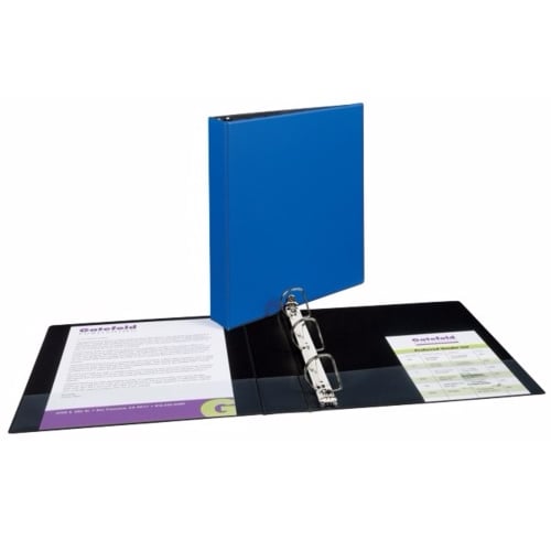 Avery 1-1/2" Navy Blue Durable Slant Ring Binders 12pk - 27351 - Clearance Sale