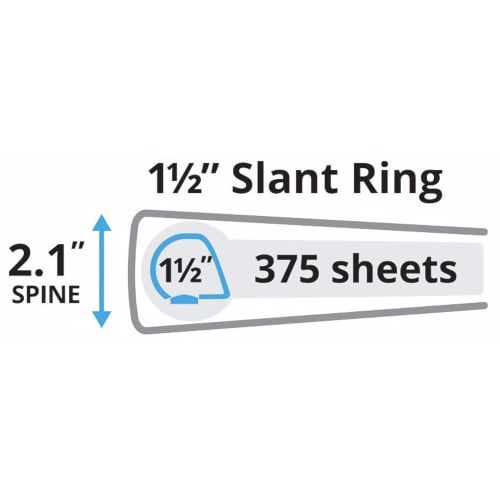 Avery 1-1/2" Burgundy Durable Slant Ring Binders 12pk - 27352