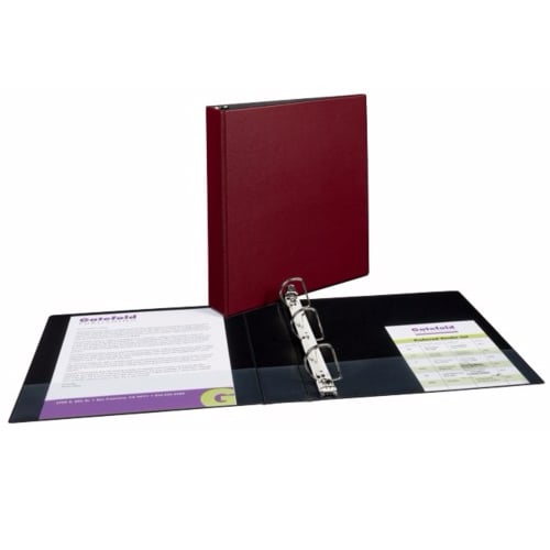 Avery 1-1/2" Burgundy Durable Slant Ring Binders 12pk - 27352