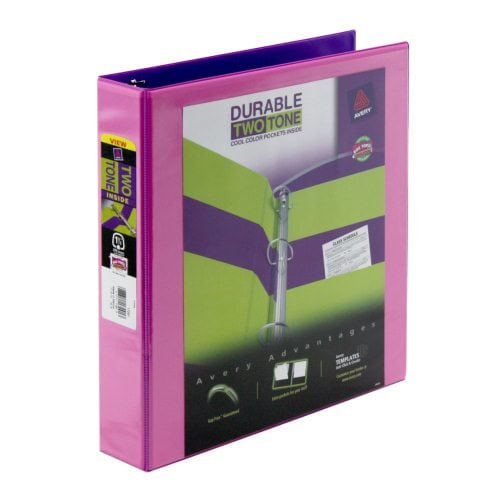 Avery 1-1/2" Assorted Two Tone Durable Slant Ring View Binders 12pk - 17291