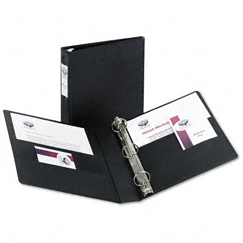 Avery 1-1/2" Black Durable Slant Ring Binders w/ Label Holders (12pk)