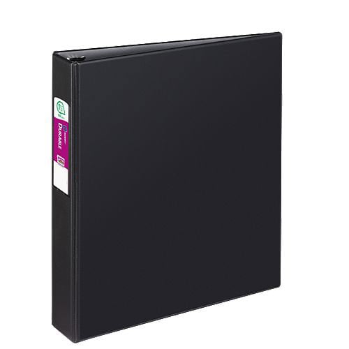 Avery 1-1/2" Black Durable Slant Ring Binders w/ Label Holders (12pk)
