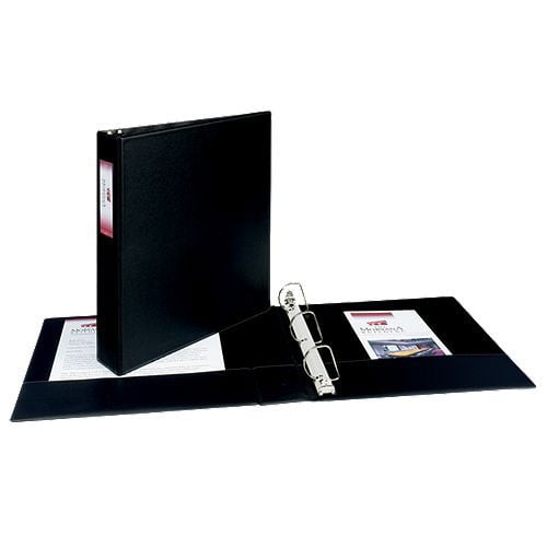 Avery 1-1/2" Black Durable EZD Ring Binders with Label Holders (12pk)