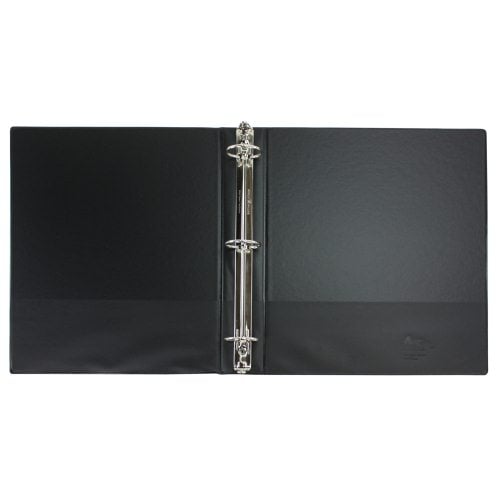 Avery 1-1/2" Black Economy Round Ring Binders w/ Label Holders 12pk - 4401