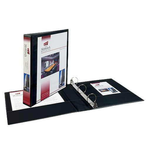 Avery 1-1/2" Black Economy Showcase View Binders 12pk - 19650 - Clearance Sale