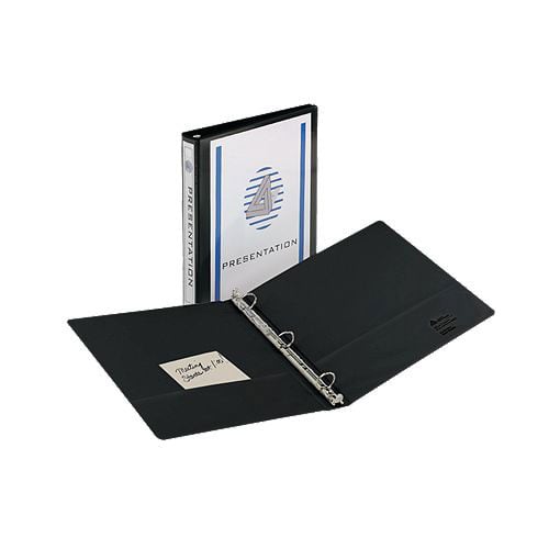 Avery 1-1/2" Black Economy View Round Ring Binders 12pk - 05771