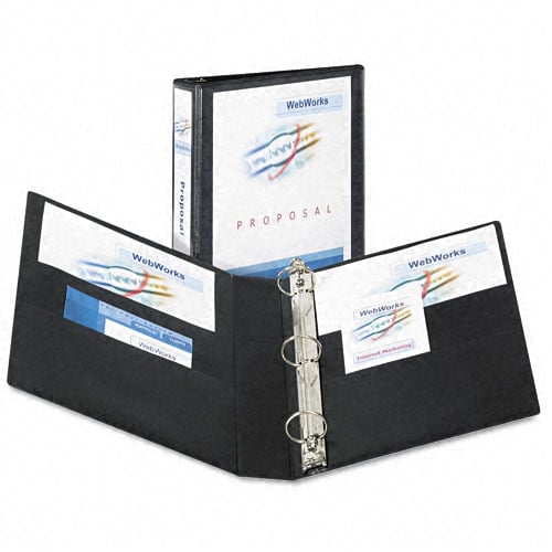 Avery 1-1/2" Black Non-Stick Heavy Duty View Binders 12pk - 05400