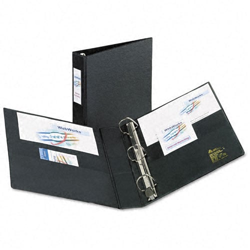 Avery 1-1/2" Black One Touch EZD Binder w/ Label Holder 12pk - 79991