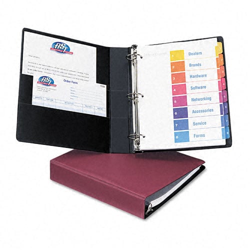 Avery 1-1/2" Burgundy Durable Slant Ring Binders 12pk - 27352