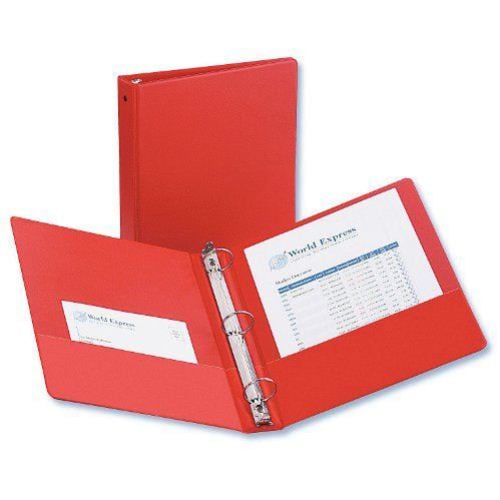 Avery 1-1/2" Red Economy Round Ring Binders 12pk - 03410