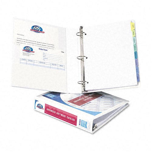 Avery 1-1/2" White Durable Slant Ring View Binders 12pk - 17022