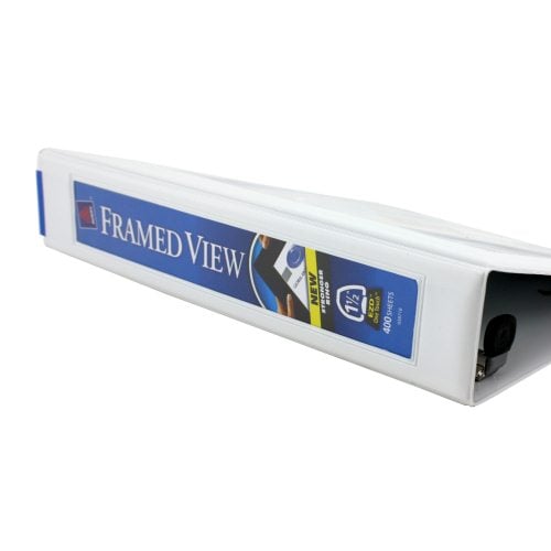 Avery 1-1/2" White Framed One Touch EZD Ring View Binders 12pk-68060