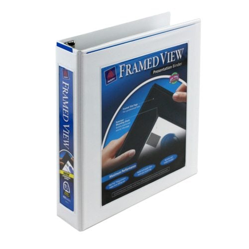 Avery 1-1/2" White Framed One Touch EZD Ring View Binders 12pk-68060