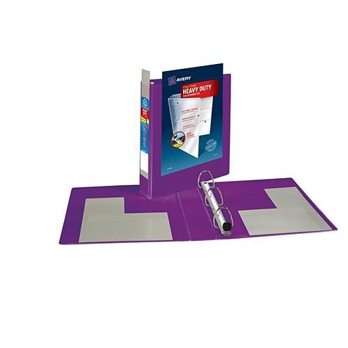 Avery 1-1/2" Purple Heavy-Duty View Binders with Locking One Touch EZD Ring 12pk - 79774