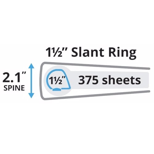 Avery 1-1/2" Red Durable Slant Ring Binders 12pk - 27202