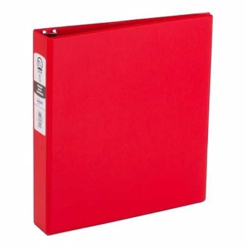 Avery 1-1/2" Red Economy Round Ring Binders 12pk - 03410