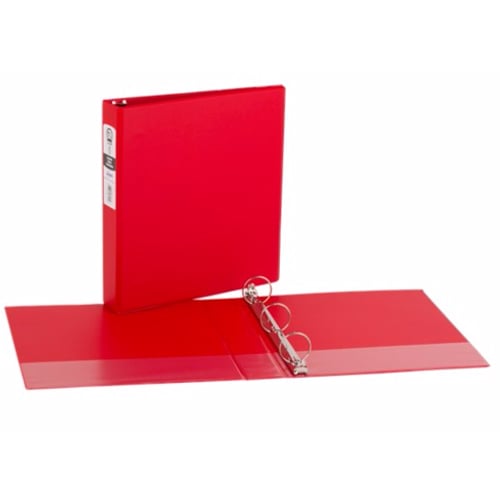 Avery 1-1/2" Red Economy Round Ring Binders 12pk - 03410