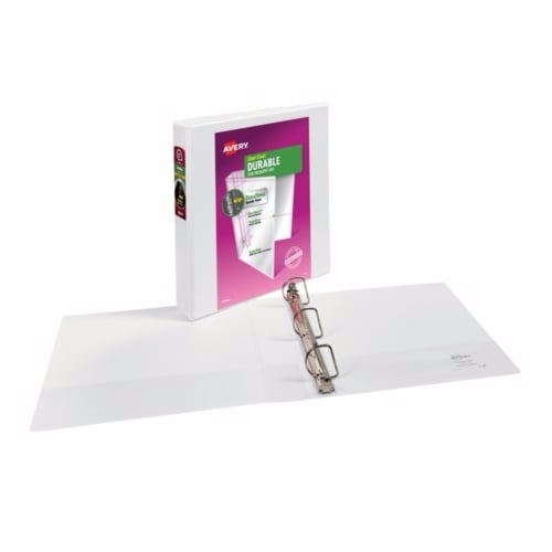 Avery 1-1/2" White Durable Slant Ring View Binders 12pk - 17022