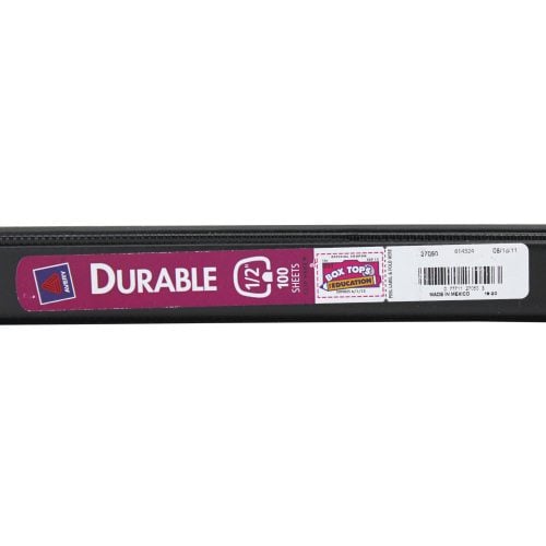 Avery 1/2" Black Durable Slant Ring Binders 12pk - 27050