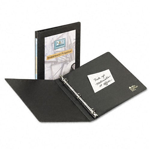 Avery 1/2" Black Framed Gap Free Slant Ring View Binder 12pk - 68050