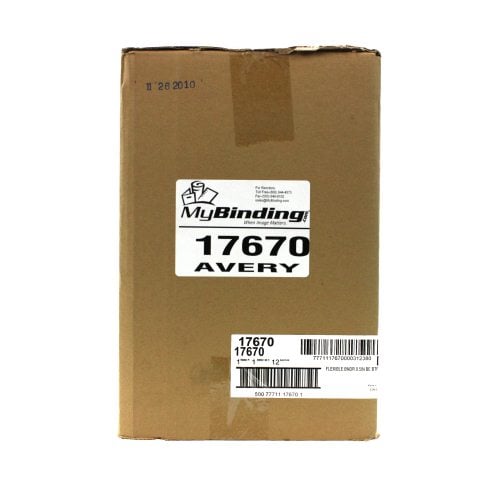 Avery 1/2" Blue Flexible Round Ring Binders 12pk - 17670
