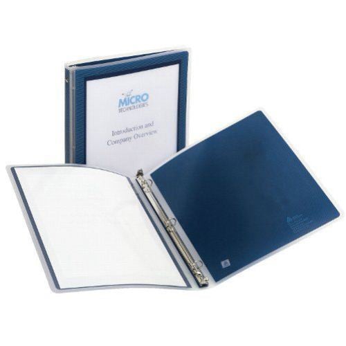 Avery 1/2" Navy Blue Flexi-View Round Ring Binders 12pk - 15766 - Clearance Sale