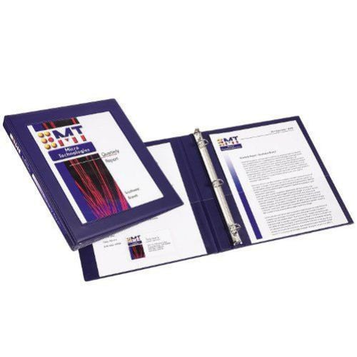 Avery 1/2" Navy Framed Gap Free Slant Ring View Binders 12pk - 68051