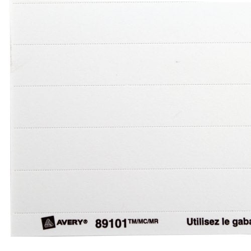 Avery 1/2" White Binder Spine Inserts 80pk - 89101 - Clearance Sale