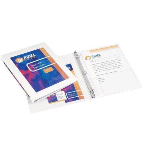 Avery 1/2" White Framed Gap Free Slant Ring View Binder 12pk - 68052