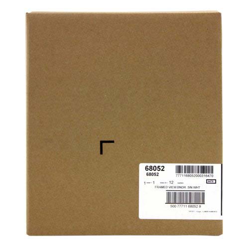 Avery 1/2" White Framed Gap Free Slant Ring View Binder 12pk - 68052