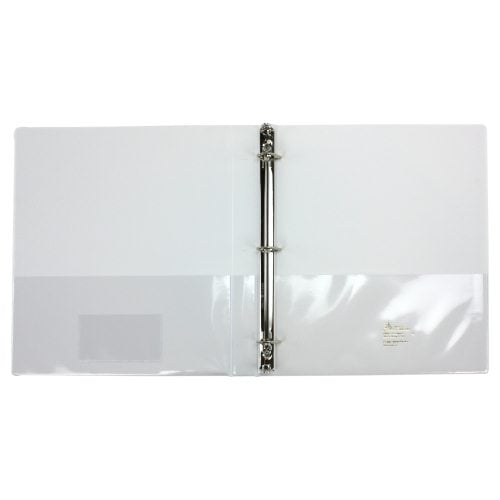 Avery 1/2" White Framed Gap Free Slant Ring View Binder 12pk - 68052