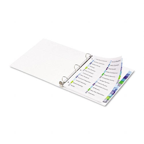 Avery 1-24 tab 11" x 8.5" Double-Column TOC Dividers - 11321 - Clearance Sale