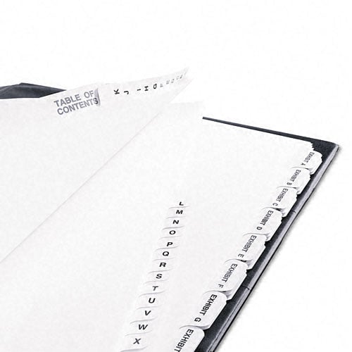 Avery 1-25/TOC Legal 11" x 8.5" Avery Style Collated Dividers - 11370