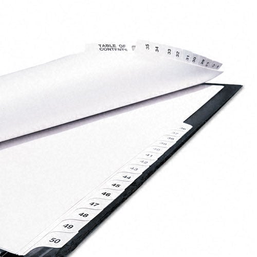 Avery 1-25/TOC Legal 14" x 8.5" Avery Style Collated Dividers - 11371