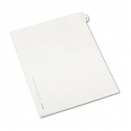 Avery 1-25 White Legal 11" x 8.5" Avery Style Collated Dividers - 01330 - Clearance Sale