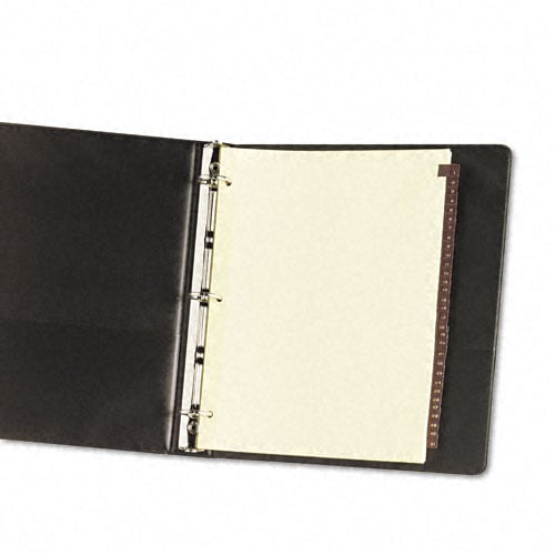 Avery 1-31 tab Clear Reinforced Preprinted Red Leather Tab - 11327 - Clearance Sale