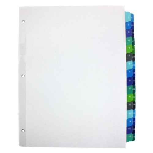 Avery 1-32 tab 11" x 8.5" Double-Column TOC Dividers - 11322 - Clearance Sale