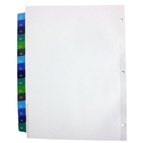 Avery 1-32 tab 11" x 8.5" Double-Column TOC Dividers - 11322 - Clearance Sale