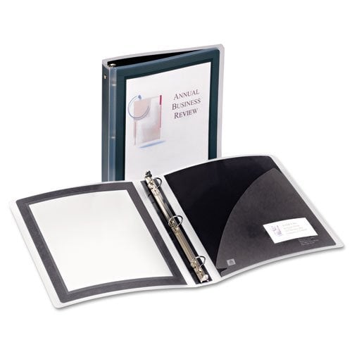 Avery 1.5" Black Flexi-View Round Ring Binders 12pk - 17637