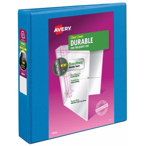 Avery 1.5" Dark Blue Durable View Binders with Slant Ring 6pk - 17834