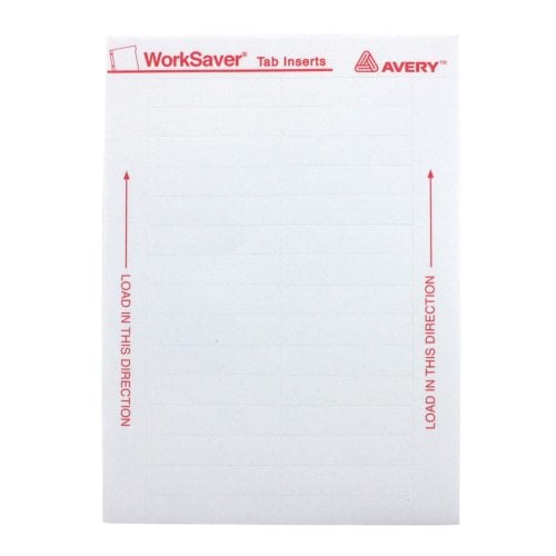 Avery 1.5" Clear Tab Self-Adhesive Plastic Tabs 25pk - 16230