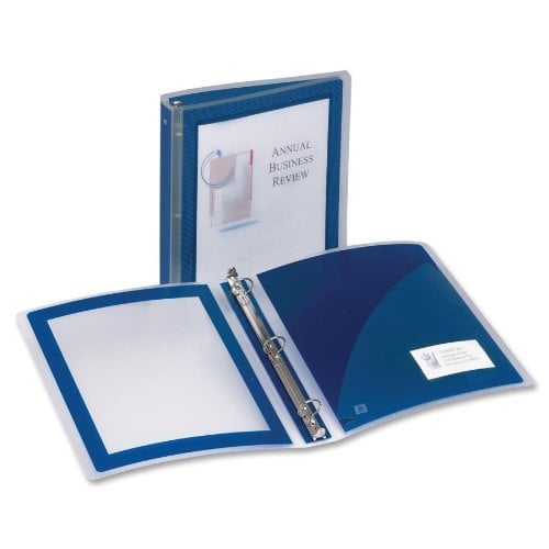 Avery 1.5" Navy Blue Flexi-View Round Ring Binders 12pk - 17638