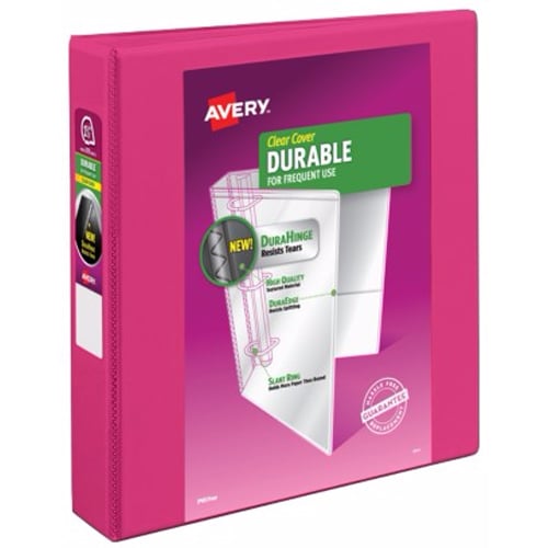 Avery 1.5" Pink Durable View Binders with Slant Ring 6pk - 17833