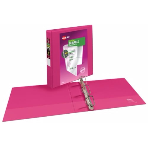 Avery 1.5" Pink Durable View Binders with Slant Ring 6pk - 17833