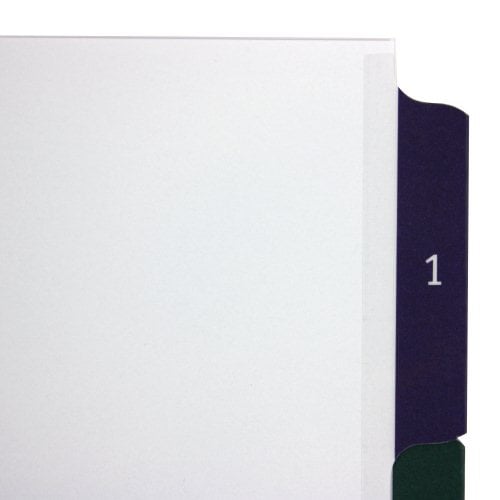 Avery 1-5 tab 11" x 8.5" Easy Edit Multicolor TOC Dividers - 12171 (Discontinued)