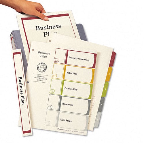 Avery 1-5 tab 11" x 8.5" Executive Multicolor Dividers - 11275