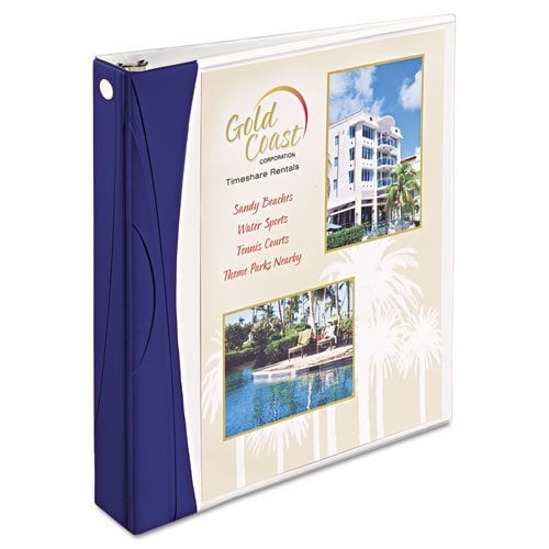 Avery 1.5" White Comfort Touch Durable View Binders with Blue Spine and Slant Ring - 6pk